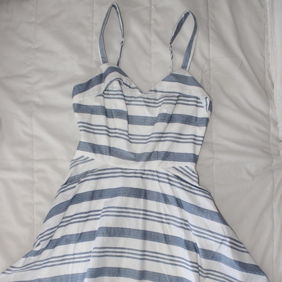 Blue Striped Summer Dress - Picture 2 of 10